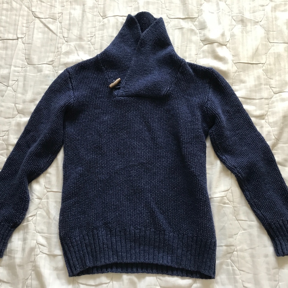 Boys navy turtleneck sweater NEVER WORN